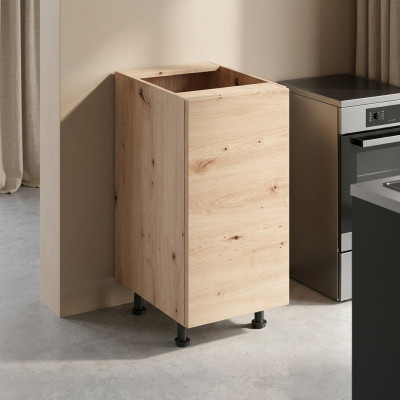 Armoire de cuisine mobile beige clair