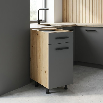 Armoire de cuisine avec tiroirs et étagères