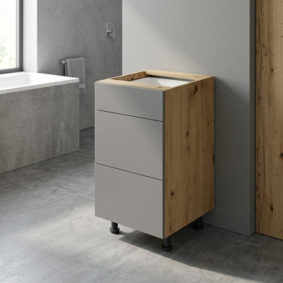 Armoire de cuisine avec 3 tiroirs