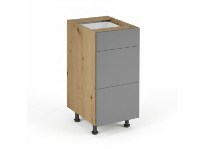 Armoire de cuisine avec 3 tiroirs