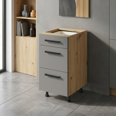 Armoire extensible avec tiroirs, meuble de cuisine