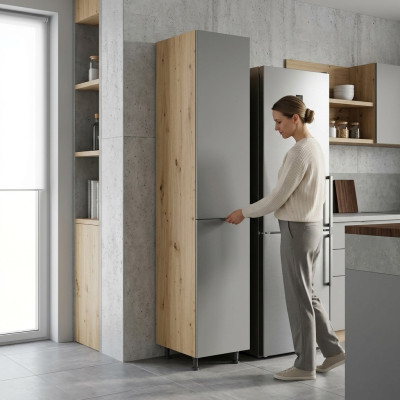 Armoire de cuisine avec étagères, garde-manger, armoire de cuisine, cuisine intégrée