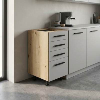 Armoire de cuisine indépendante avec tiroirs