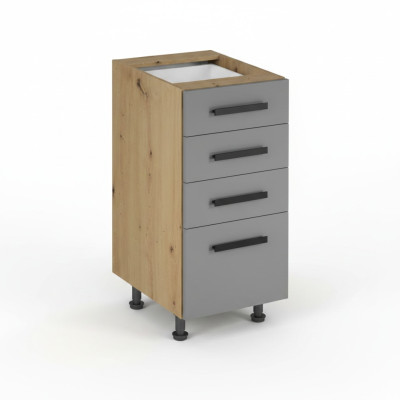 Armoire de cuisine indépendante avec tiroirs