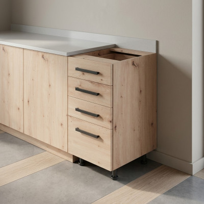 Armoire de cuisine Mukava avec tiroirs
