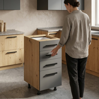 Meuble de cuisine avec tiroirs