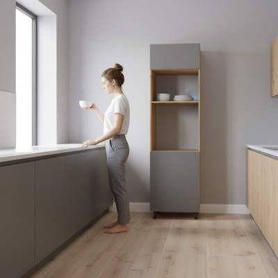Armoire pour four et micro-ondes, pour appareils encastrables