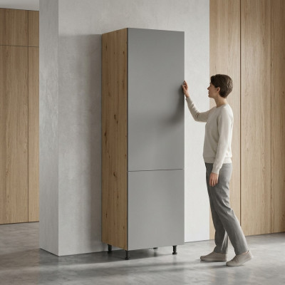 Armoire de cuisine haute avec étagères