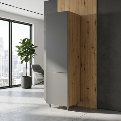 Armoire de cuisine avec étagères, armoire haute, portes doubles