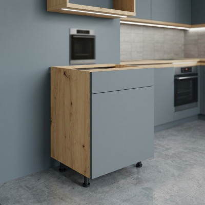 Table de cuisine mobile avec tiroir et 2 étagères