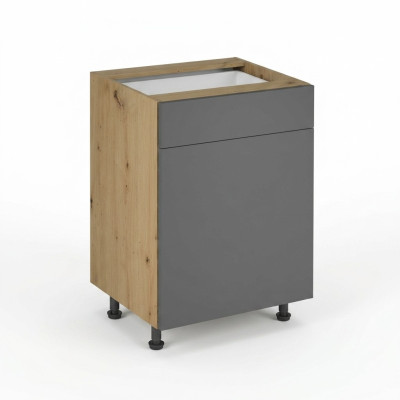 Table de cuisine mobile avec tiroir et 2 étagères