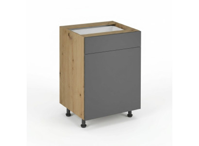Table de cuisine mobile avec tiroir et 2 étagères