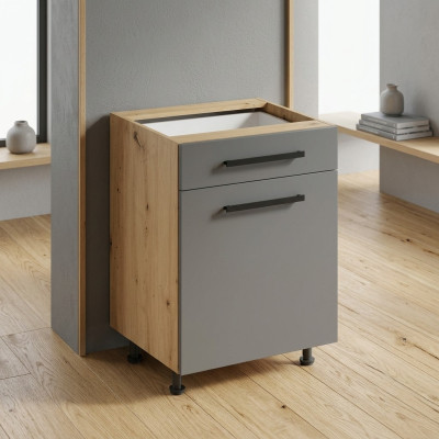 Table mobile polyvalent avec tiroir et étagères