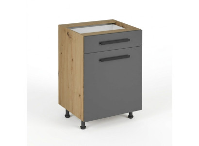 Table mobile polyvalent avec tiroir et étagères