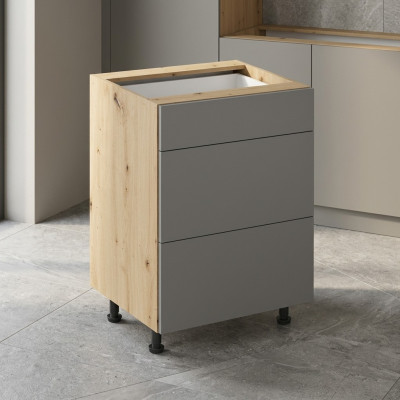 Robinet de cuisine mobile avec tiroirs et armoire de cuisine à 3 tiroirs
