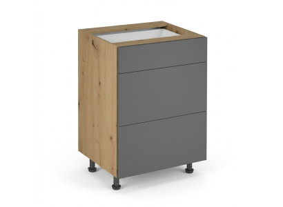 Robinet de cuisine mobile avec tiroirs et armoire de cuisine à 3 tiroirs