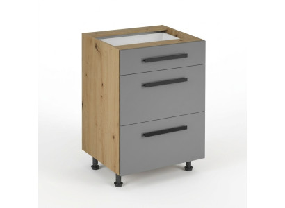 Cuisine mobile avec tiroirs en bois