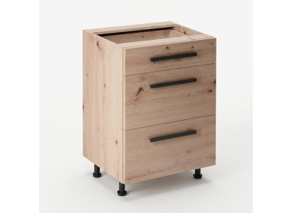 Armoire en bois mobile avec tiroirs