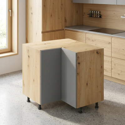 Meuble de cuisine mobile en coin