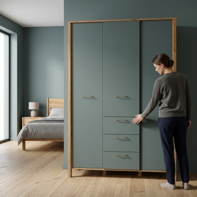 Armoire indépendante avec crochets et tiroirs