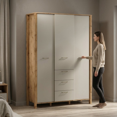 Armoire avec crochets, étagères et tiroirs