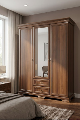 Armoire Kangaskaappi avec tiroirs et porte-vêtements
