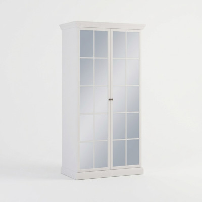 Armoire Peili, armoire avec deux portes miroir