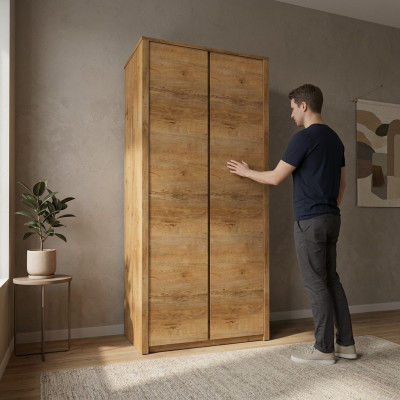 Armoire à vêtements avec espace de suspension