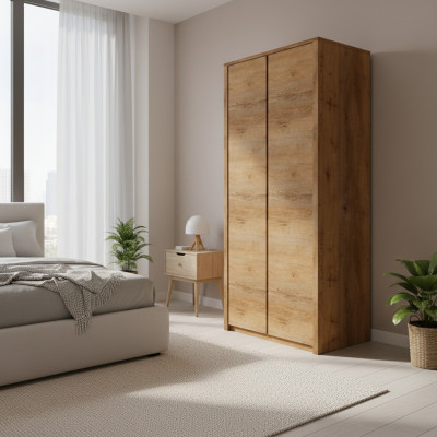 Armoire à vêtements avec espace de suspension