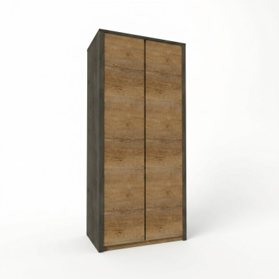 Armoire en tissu avec porte-manteau