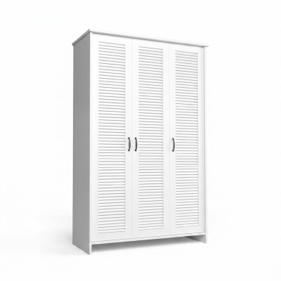 Armoire Kangas avec 2 barres de vêtements robustes
