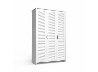 Armoire Kangas avec 2 barres de vêtements robustes