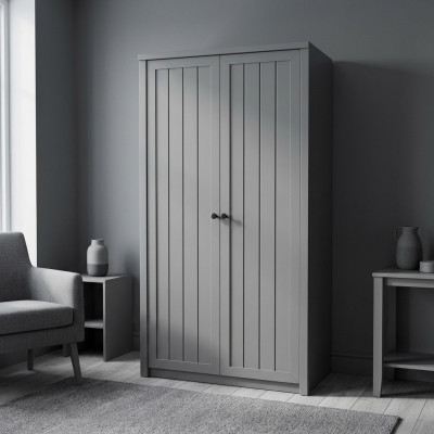 Armoire en tissu avec porte-manteau