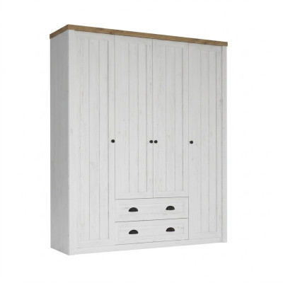 Armoire Kangaskaappi avec tiroirs et porte-vêtements