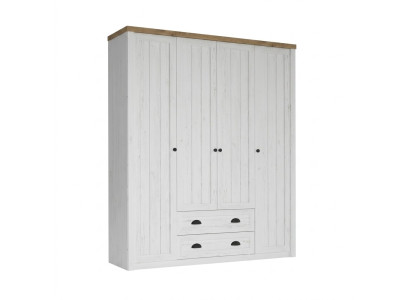 Armoire Kangaskaappi avec tiroirs et porte-vêtements