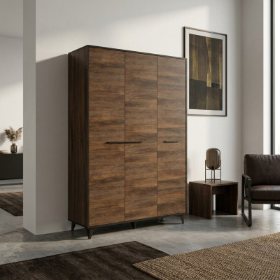 Armoire textile avec penderie pour la chambre