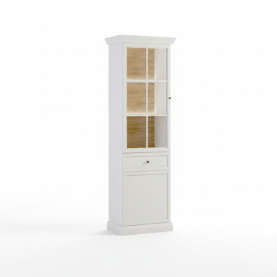 Vitrine avec étagères et porte en verre