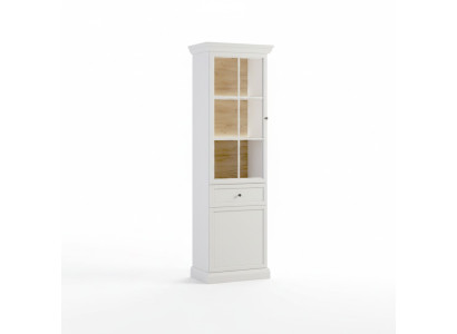 Vitrine avec étagères et porte en verre