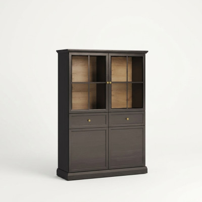 Buffet vitrine avec 2 tiroirs