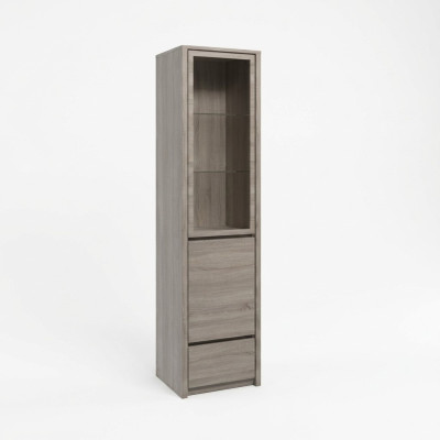 Vitrine moderne élégante grise