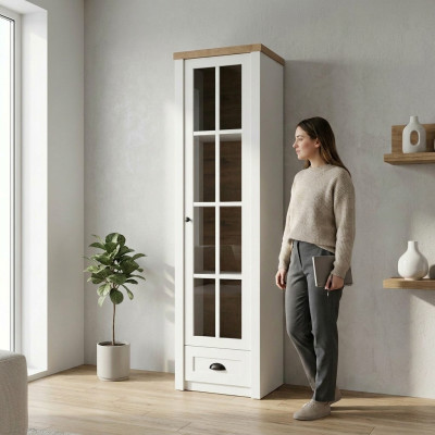 Vitrine moderne élégante blanche