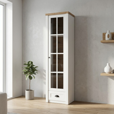 Vitrine moderne élégante blanche
