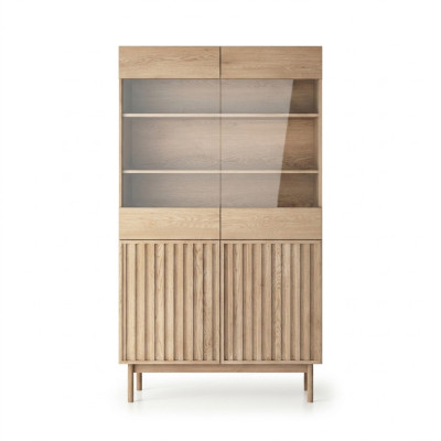 Vitrine Puinen avec portes en verre