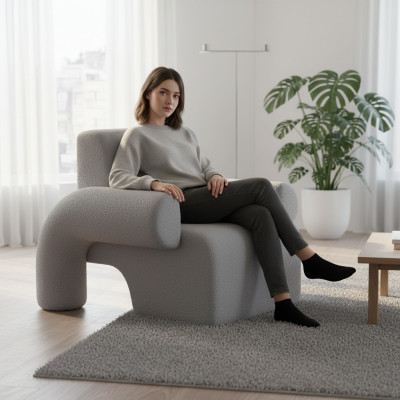 Fauteuil moderne pour une décoration chaleureuse