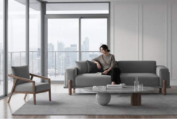 Canapé avec fauteuil toujours disponible