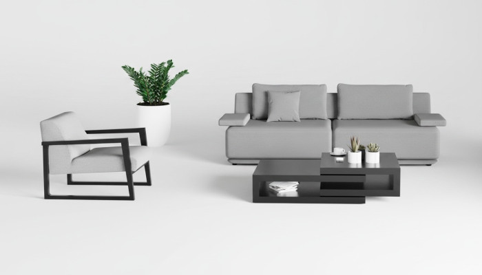 Canapé et fauteuil Élégance
