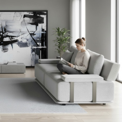 Canapé 3 places Estetica avec un design axé sur les détails
