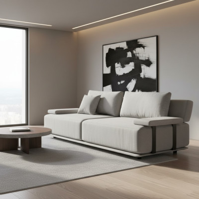 Canapé 3 places Estetica avec un design axé sur les détails