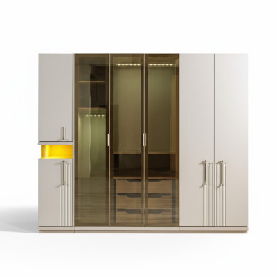 Armoire moderne de 251 cm pour chambre à coucher