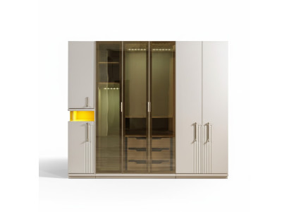 Armoire moderne de 251 cm pour chambre à coucher